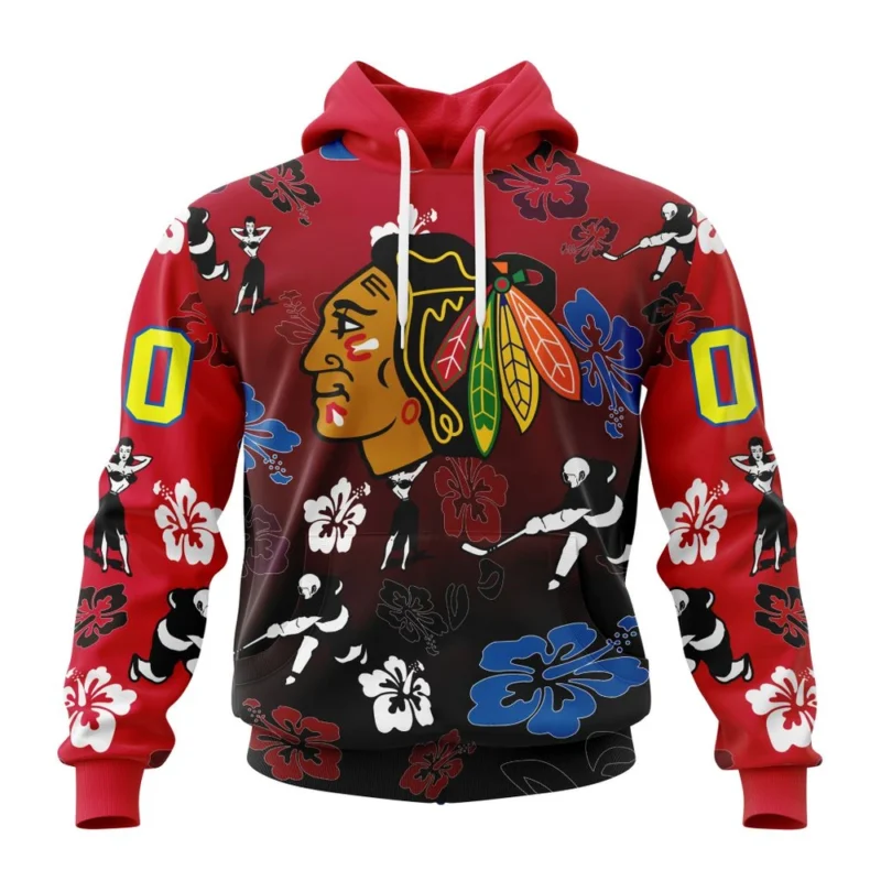 NHL Chicago Blackhawks X Hawaii Specialized Design For Hawaiia ,QTNHL080524A3803