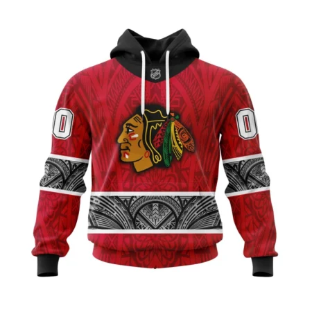 Chicago Blackhawks, Specialized Native With Samoa Culture ,QTNHL080524A3832