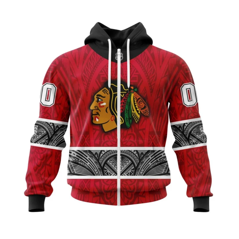 Chicago Blackhawks, Specialized Native With Samoa Culture ,QTNHL 080524B3832