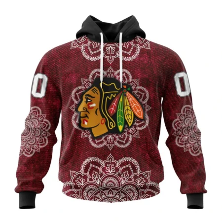 NHL Chicago Blackhawks, Specialized Mandala Style,QTNHL080524A4062