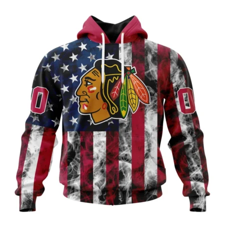 NHL Chicago Blackhawks Special Design For Independence Day The Fourth Of July,QTNHL080524A499