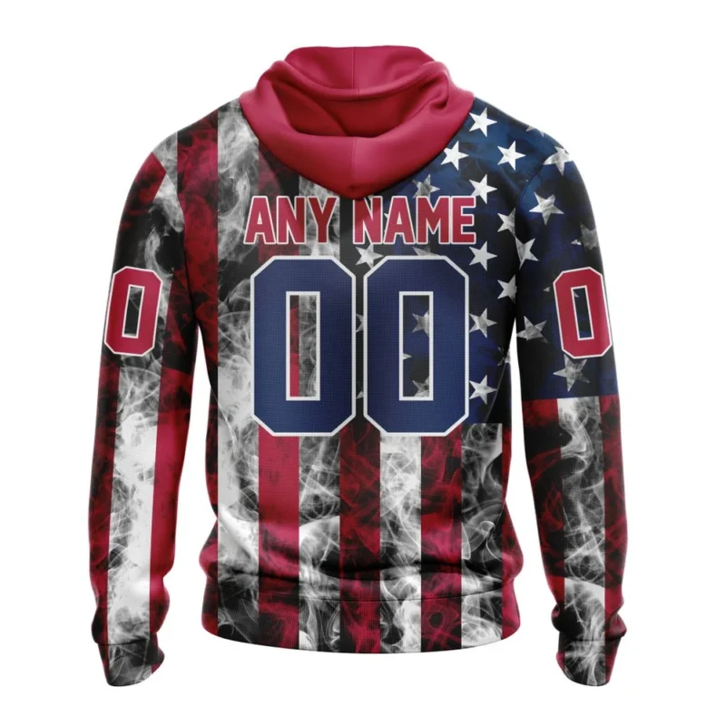 NHL Personalized Name And Number, Chicago Blackhawks Special Design For Independence Day The Fourth Of July,QTNHL Personalized Name And Number,080524B499