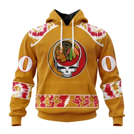 NHL Chicago Blackhawks Special Grateful Dead Design,QTNHL080524A68