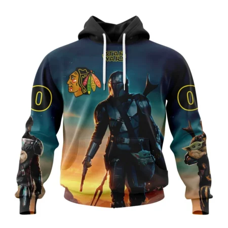 NHL Chicago Blackhawks Special Star Wars The Mandalorian Design,QTNHL080524A714