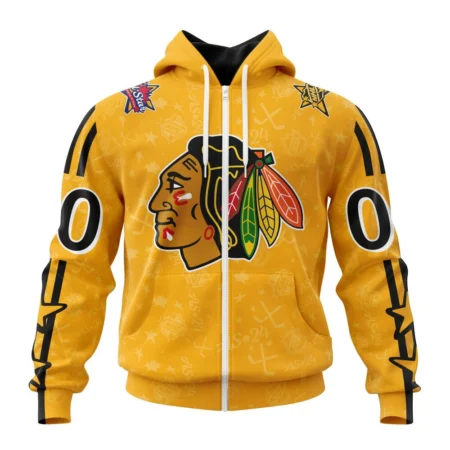 NHL Personalized Name And Number, Chicago Blackhawks Special  All-Star Game Design,QTNHL Personalized Name And Number,080524B814