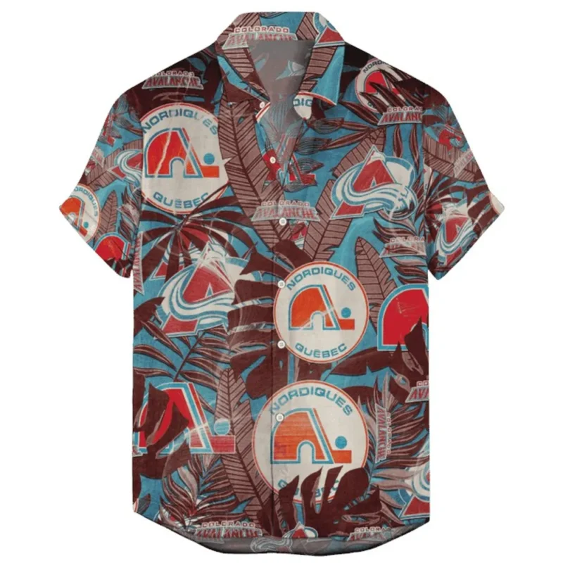 Colorado Avalanche  Vintage Style National Hockey League Hawaiian Shirt All Over Prints QTHW2310724A3