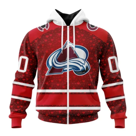 NHL Personalized Name And Number, Colorado Avalanche Special Gift For Valentines Day,QTNHL Personalized Name And Number,080524B1006