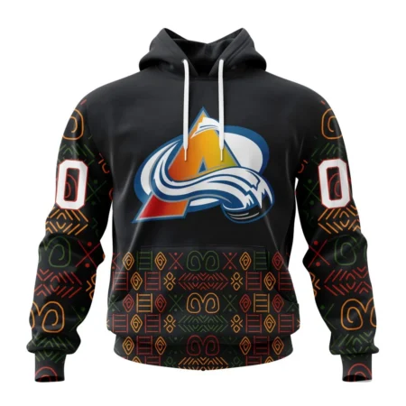 NHL Colorado Avalanche Special Design For Black History Month,QTNHL080524A1070