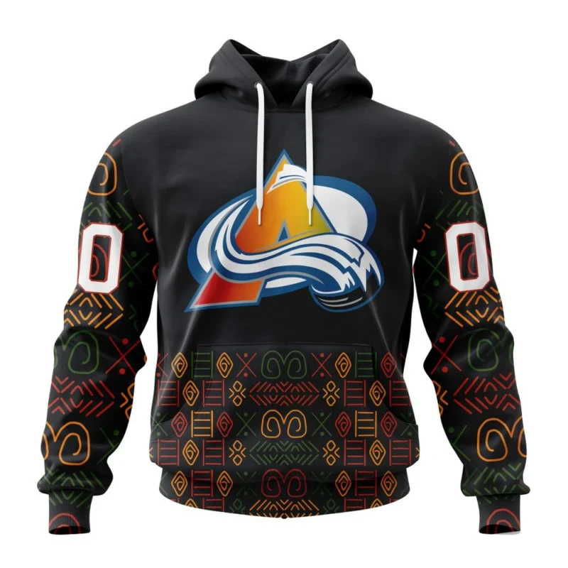 NHL Colorado Avalanche Special Design For Black History Month,QTNHL080524A1070