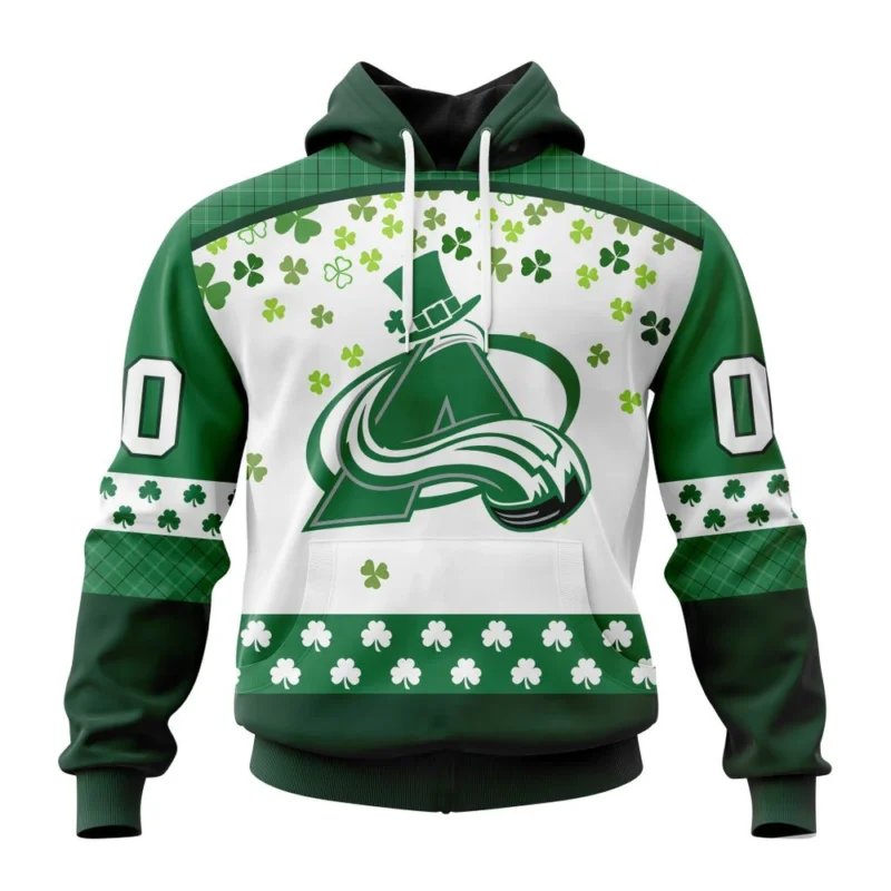 NHL Colorado Avalanche Special Design For St. Patrick Day,QTNHL080524A1257