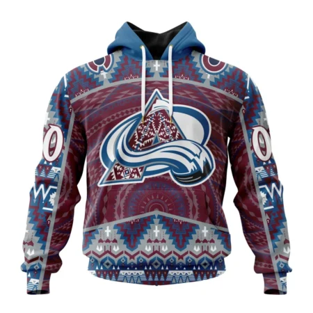 NHL Colorado Avalanche Special Design With Native Pattern,QTNHL080524A1334