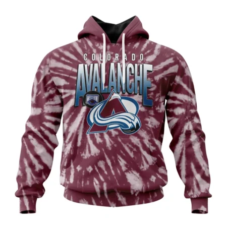 NHL Colorado Avalanche Special Retro Vintage Tie Dye,QTNHL080524A135