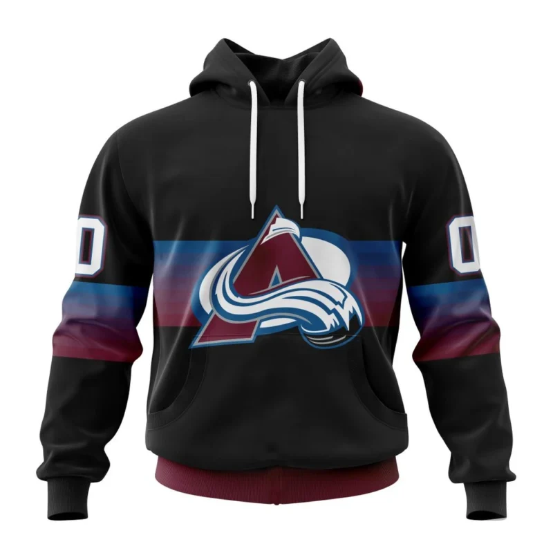 NHL Colorado Avalanche Special Black And Gradient Design,QTNHL080524A1419