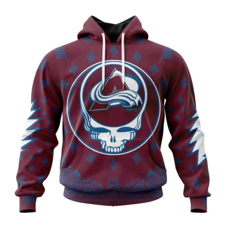 NHL Colorado Avalanche Special Grateful Dead Design,QTNHL080524A1919