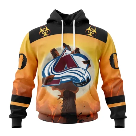 NHL Colorado Avalanche Special Zombie Design For Halloween,QTNHL080524A1949