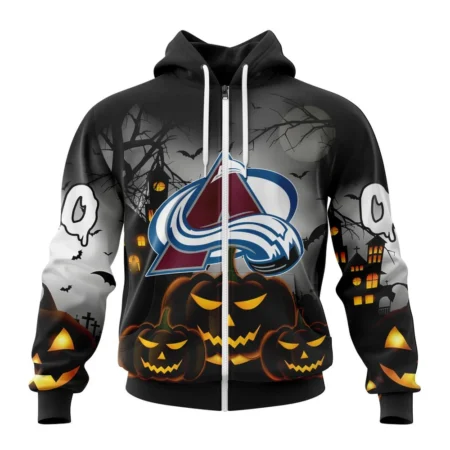 NHL Personalized Name And Number, Colorado Avalanche Special Design For Halloween,QTNHL Personalized Name And Number,080524B2007