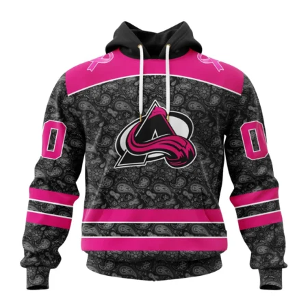 NHL Colorado Avalanche Special Pink In The Rink Fight Breast Cancer,QTNHL080524A2092