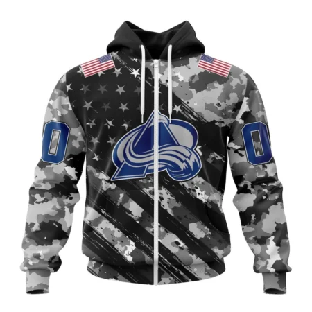 NHL Personalized Name And Number, Colorado Avalanche Special Camo Military Design,QTNHL Personalized Name And Number,080524B2186