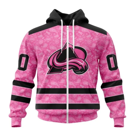 NHL Personalized Name And Number, Colorado Avalanche Special Pink Fight Breast Cancer,QTNHL Personalized Name And Number,080524B219