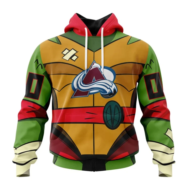 NHL Colorado Avalanche Special Teenage Mutant Ninja Turtles Design,QTNHL080524A2281