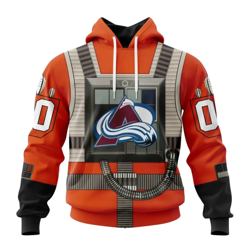 NHL Colorado Avalanche Star Wars Rebel Pilot Design,QTNHL080524A2335