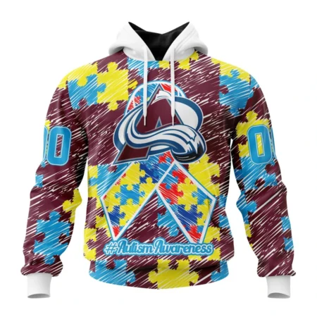 NHL Colorado Avalanche Special Autism Awareness Design,QTNHL080524A2486