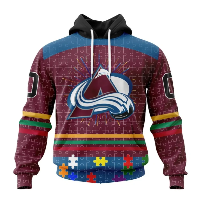 NHL Colorado Avalanche, Specialized Fearless Aganst Autism ,QTNHL080524A2532