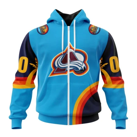 NHL Personalized Name And Number, Colorado Avalanche Special All-Star Game Design With Atlantic Ocean,QTNHL Personalized Name And Number,080524B2576