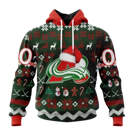 NHL Colorado Avalanche, Specialized Unisex Christmas Is Coming,QTNHL080524A2944