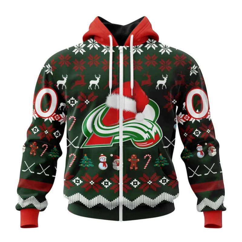 NHL Colorado Avalanche, Specialized Unisex Christmas Is Coming,QTNHL 080524B2944