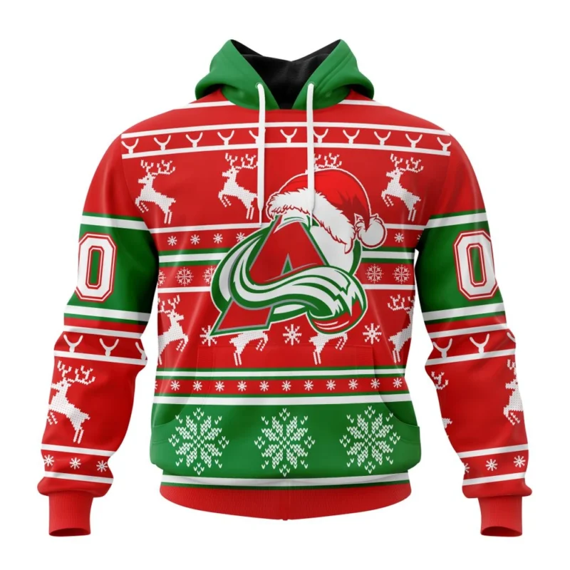 NHL Colorado Avalanche, Specialized Unisex Christmas Is Coming ,QTNHL080524A2971