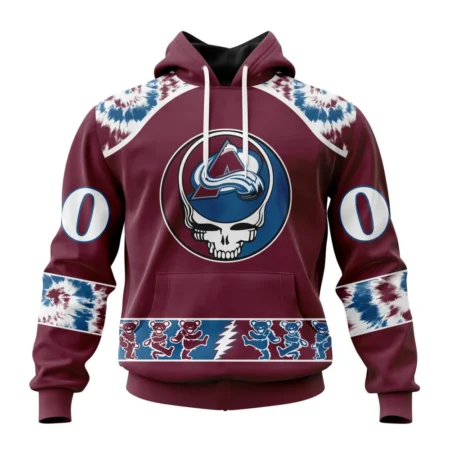 NHL Colorado Avalanche Special Grateful Dead Design,QTNHL080524A32