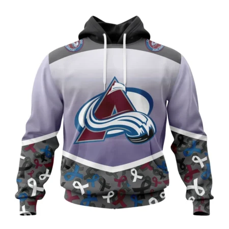 NHL Colorado Avalanche, Specialized Sport Fights Again All Cancer ,QTNHL080524A3369