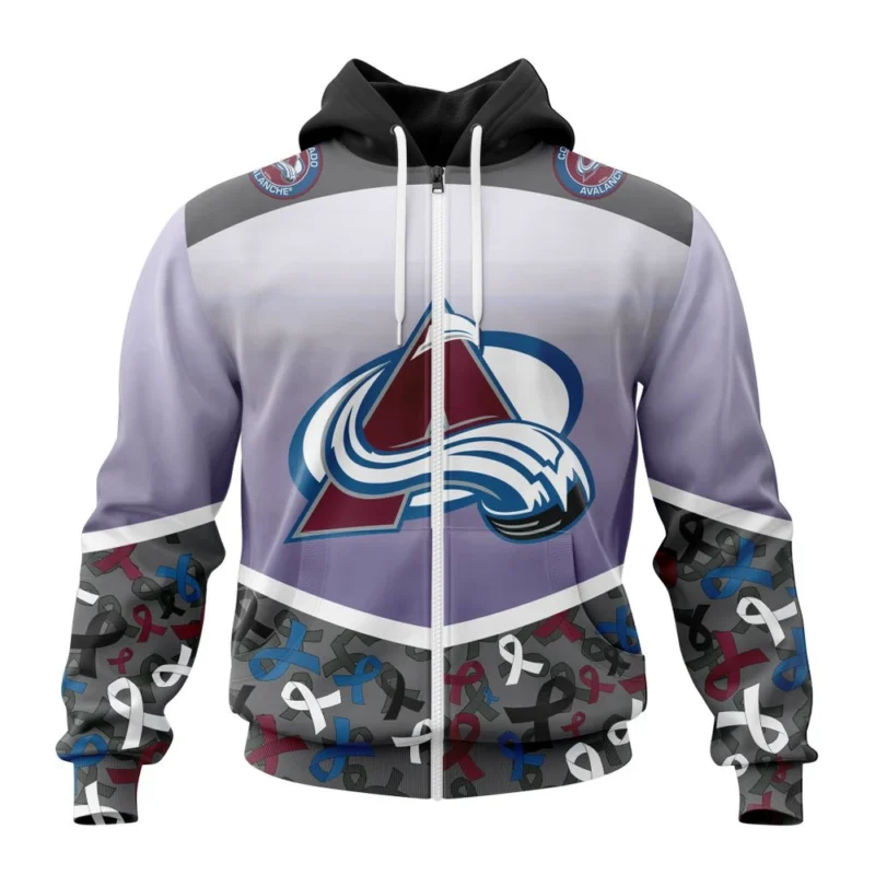 NHL Colorado Avalanche, Specialized Sport Fights Again All Cancer ,QTNHL 080524B3369