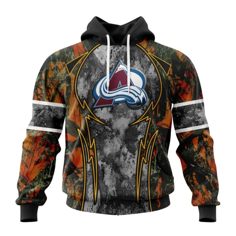 NHL Colorado Avalanche, Specialized Design Wih Camo Concepts For Hungting In Forest,QTNHL080524A3660