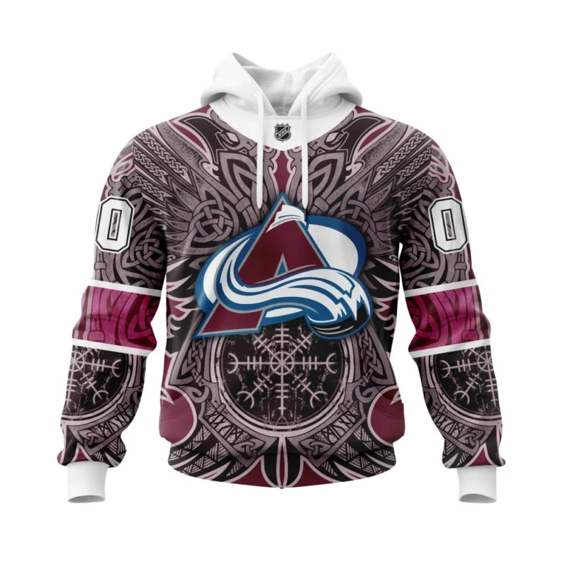 Colorado Avalanche, Specialized Norse Viking Symbols,QTNHL080524A404