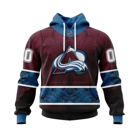 Colorado Avalanche, Specialized Native With Samoa Culture ,QTNHL080524A405