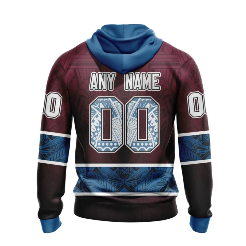 Colorado Avalanche, Specialized Native With Samoa Culture ,QTNHL Personalized Name And Number,080524B405