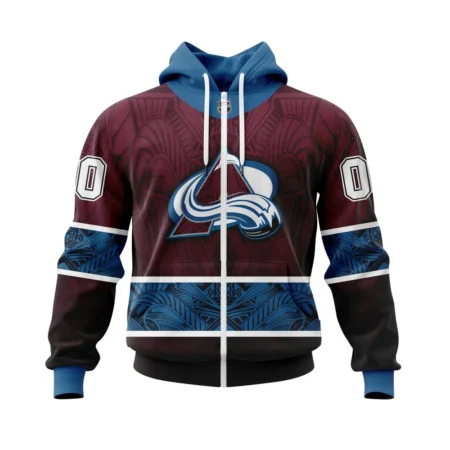 Colorado Avalanche, Specialized Native With Samoa Culture ,QTNHL Personalized Name And Number,080524B405