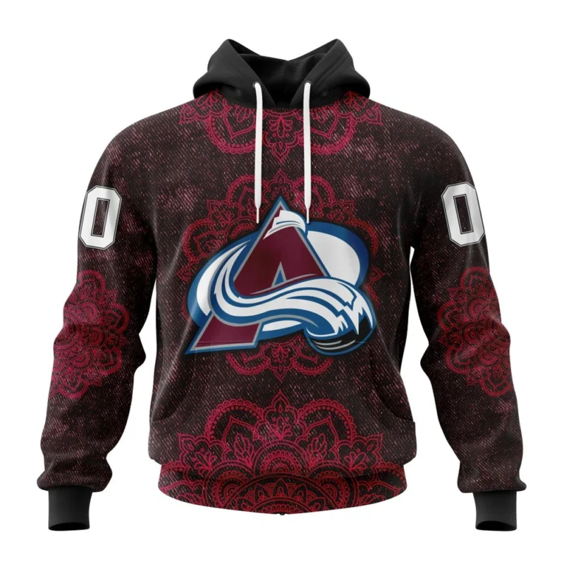 NHL Colorado Avalanche, Specialized Mandala Style,QTNHL080524A4061