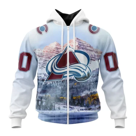 NHL Colorado Avalanche Special Design With Rocky Mountain,QTNHL 080524B4090