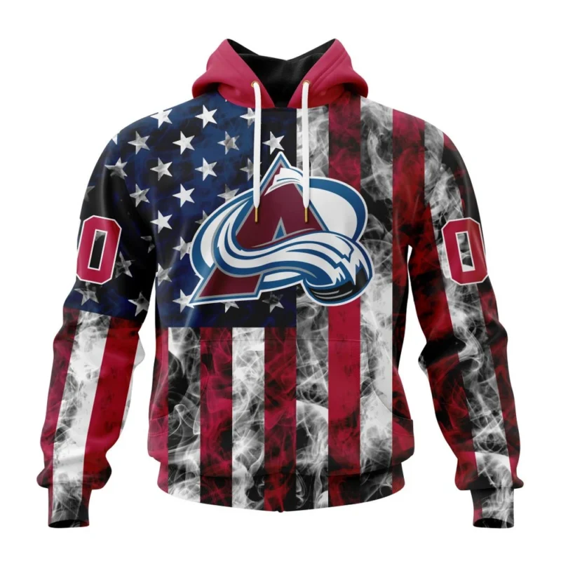 NHL Colorado Avalanche Special Design For Independence Day The Fourth Of July,QTNHL080524A500