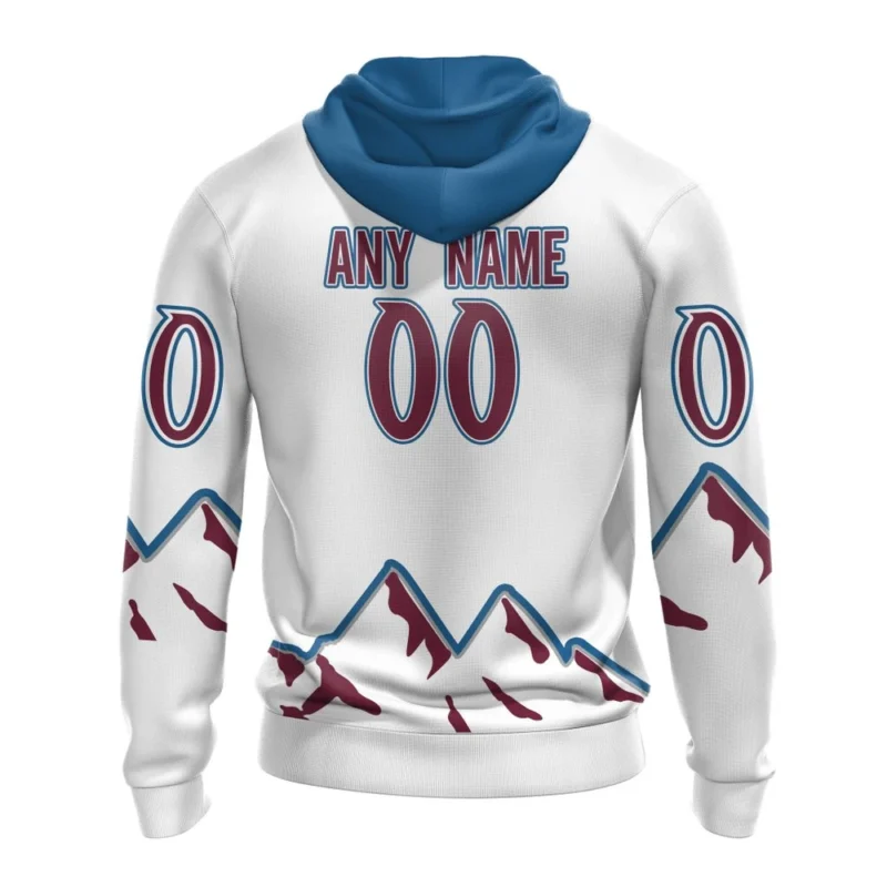 NHL Personalized Name And Number, Colorado Avalanche Special Whiteout Design,QTNHL Personalized Name And Number,080524B578