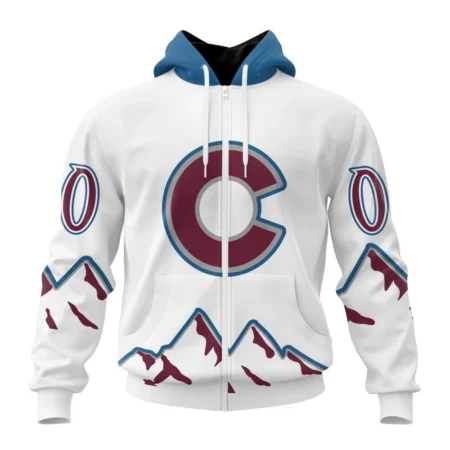 NHL Personalized Name And Number, Colorado Avalanche Special Whiteout Design,QTNHL Personalized Name And Number,080524B578