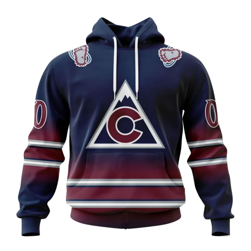 NHL Colorado Avalanche Personalize Gradient Series Concept,QTNHL080524A86