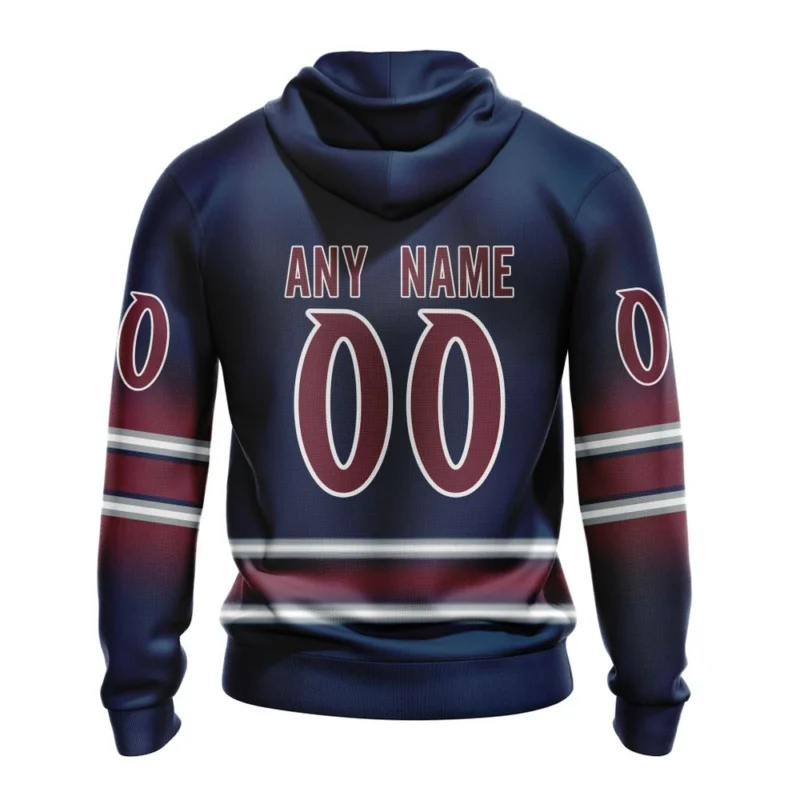 NHL Personalized Name And Number, Colorado Avalanche Personalize Gradient Series Concept,QTNHL Personalized Name And Number,080524B86