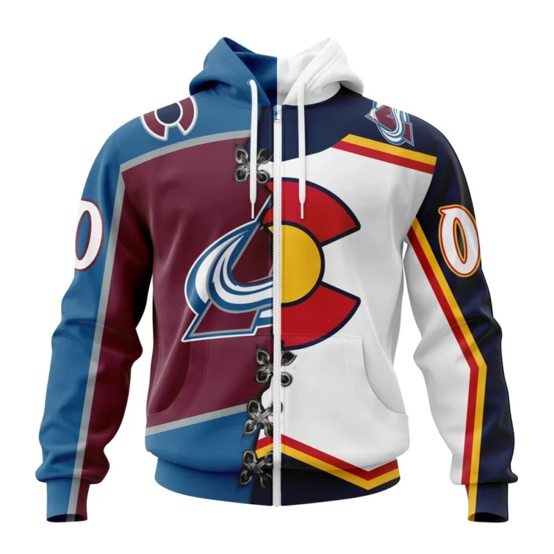 NHL Personalized Name And Number, Colorado Avalanche Special Home Mix Reverse Retro Personalized Kits,QTNHL Personalized Name And Number,080524B942