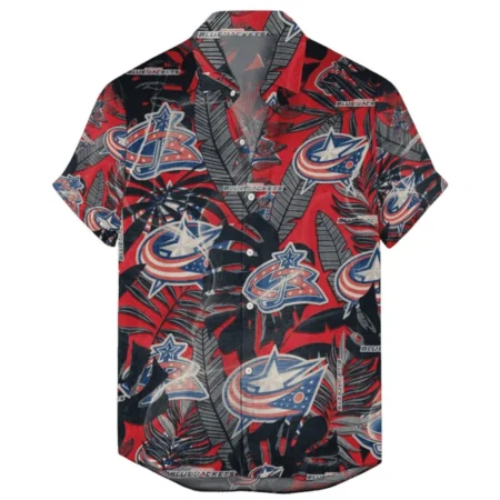 Columbus Blue Jackets  Vintage Style National Hockey League Hawaiian Shirt All Over Prints QTHW2310724A10