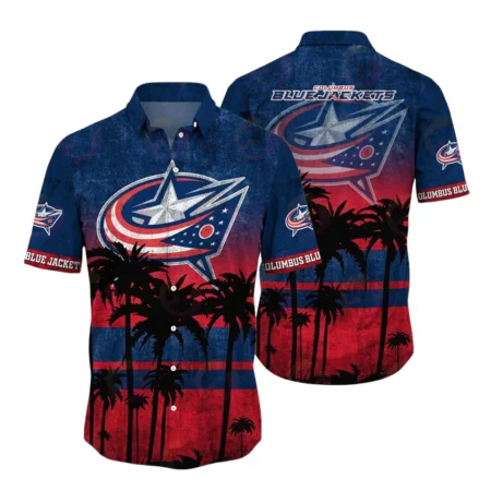 Columbus Blue Jackets  Summer Style National Hockey League Hawaiian Shirt All Over Prints QTHW310724A23