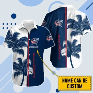 Columbus Blue Jackets  Tropical Style Mix Color National Hockey League Hawaiian Shirt All Over Prints QTHWQ310724A43